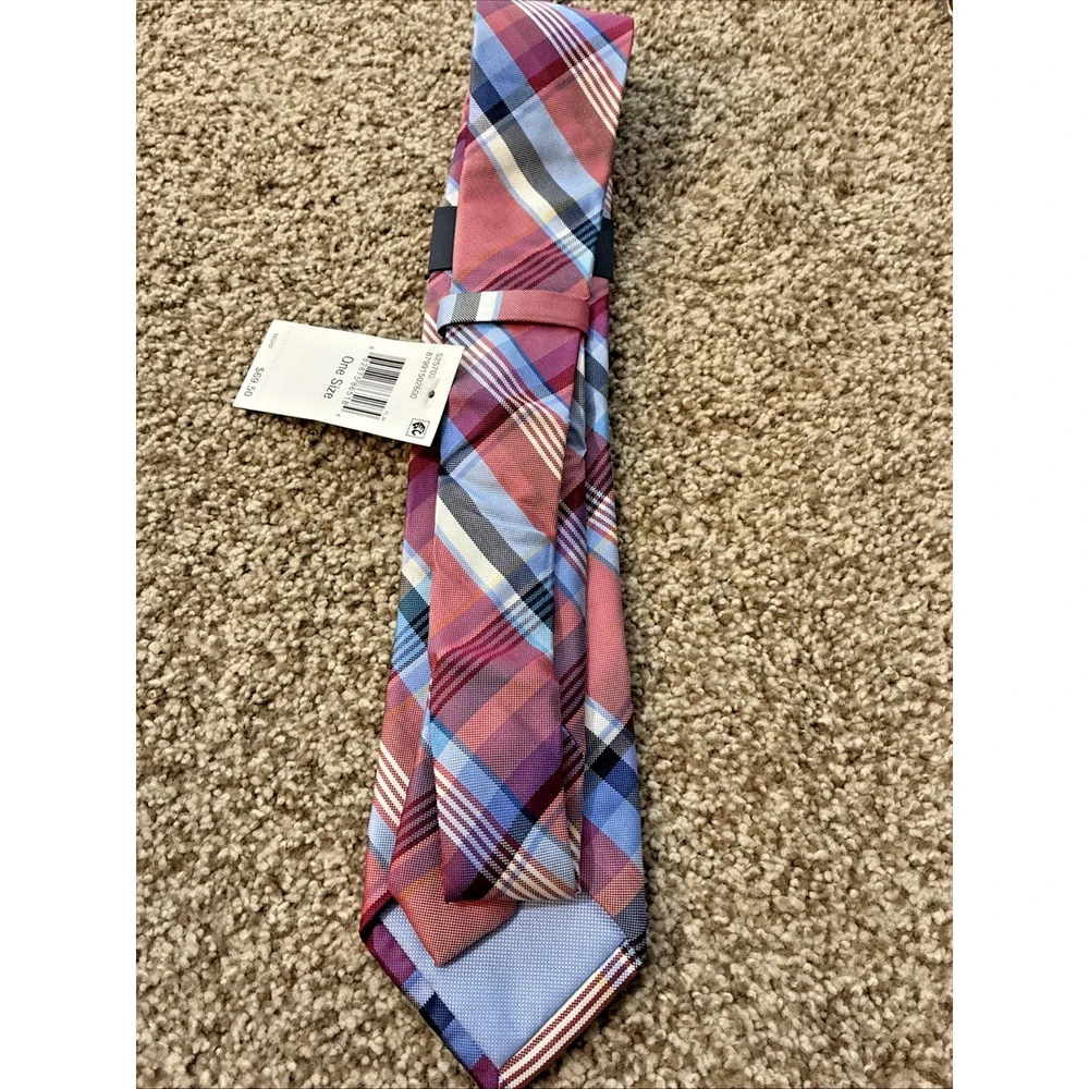NWT Tommy Hilfiger Men’s Silk Plaid Tie MSRP $69.50